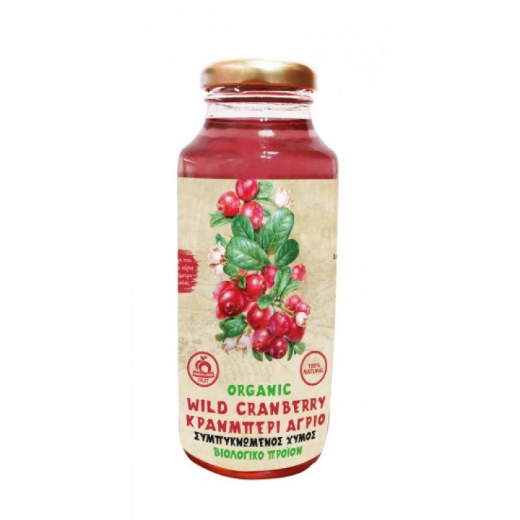 Συμπυκνωμένος Χυμός Cranberry 250ml - Βιολογικός