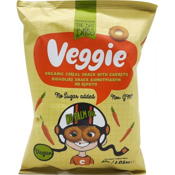  Σνακ Veggie Βιολογικά Σνακς Δημητριακών με Καρότο